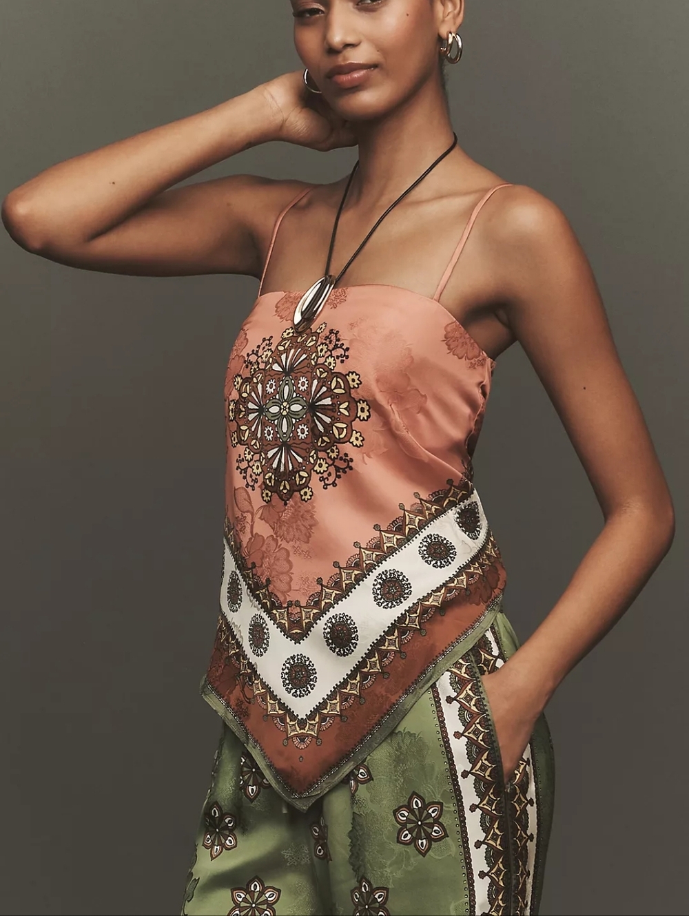 ALEMAIS Contina Tie-Back Scarf Top